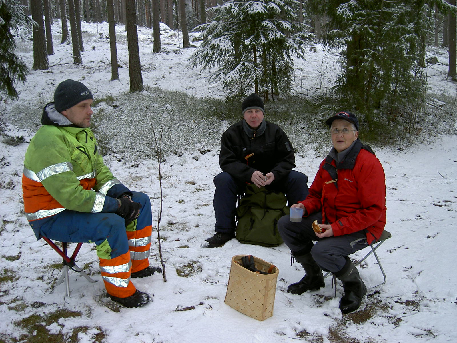 Bjrn,Henrik,jag fika i skpaus